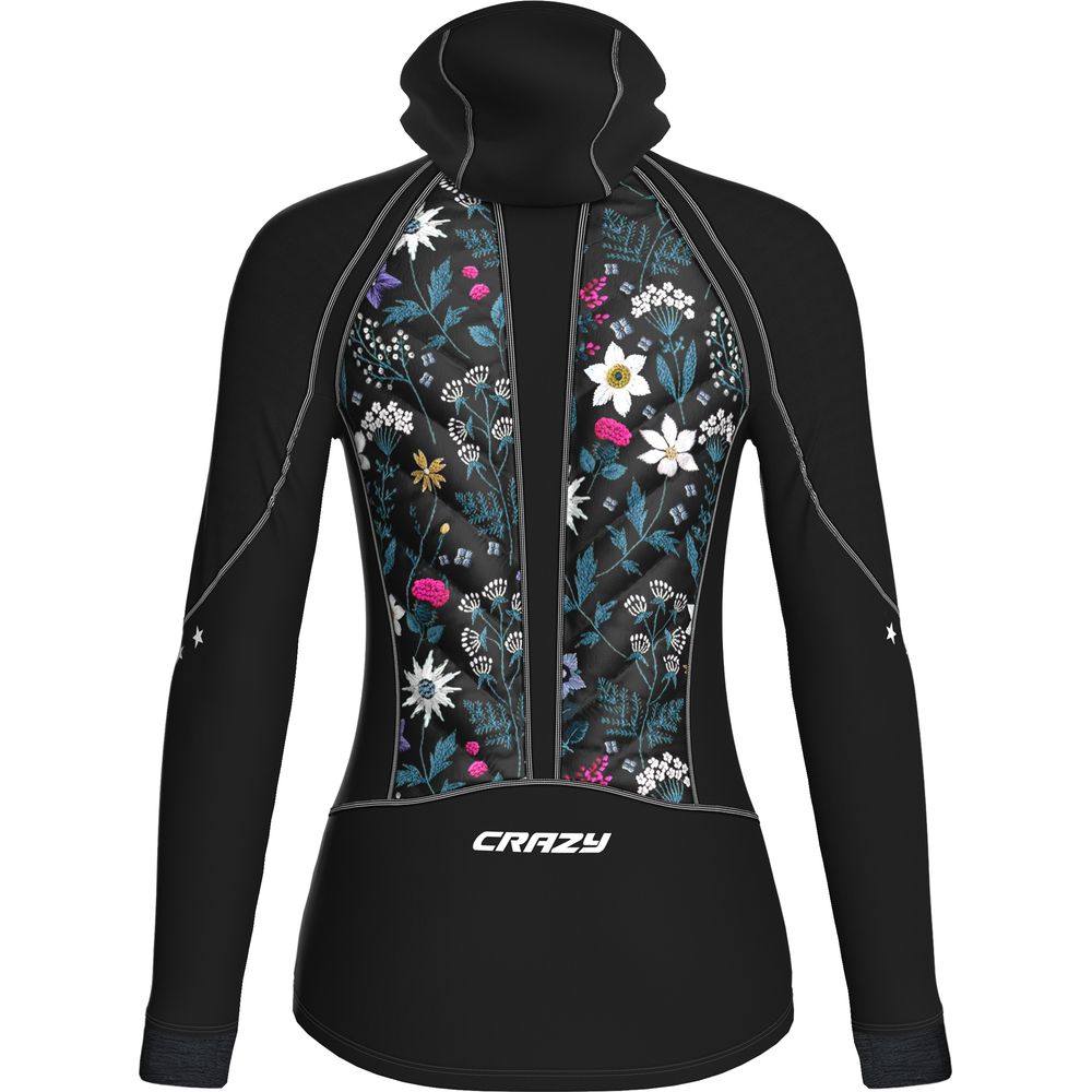 Crazy Idea Jacket Channel Damen Isolationsjacke print-alpin-flower Produktbild 1