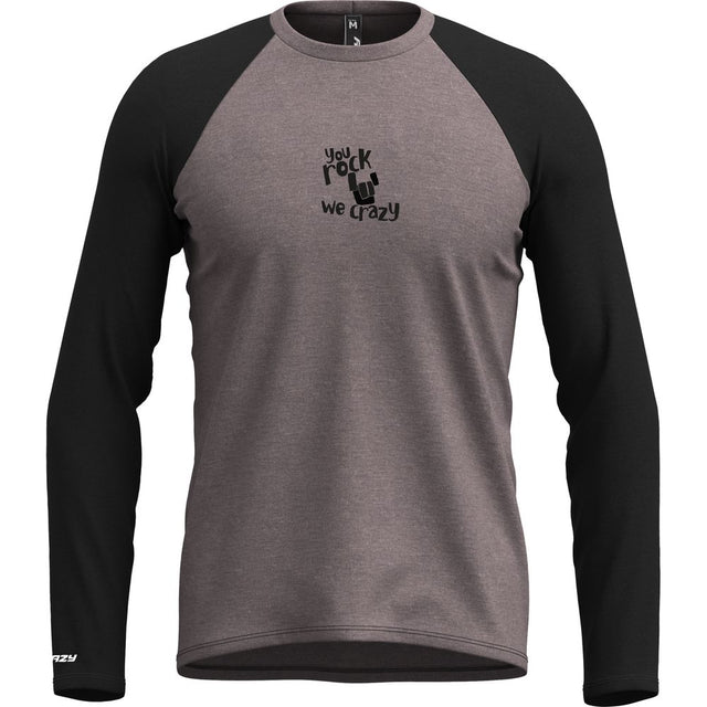 Crazy Idea Long Sleeved Gulliver Herren Longsleeve gray-black Produktbild 0