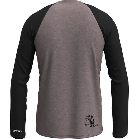 Crazy Idea Long Sleeved Gulliver Herren Longsleeve gray-black Produktbild 1