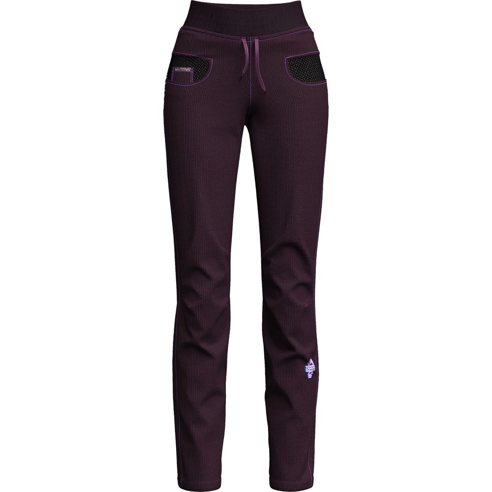 Crazy Idea Pant Aria Damen Hose burgundy Produktbild 0