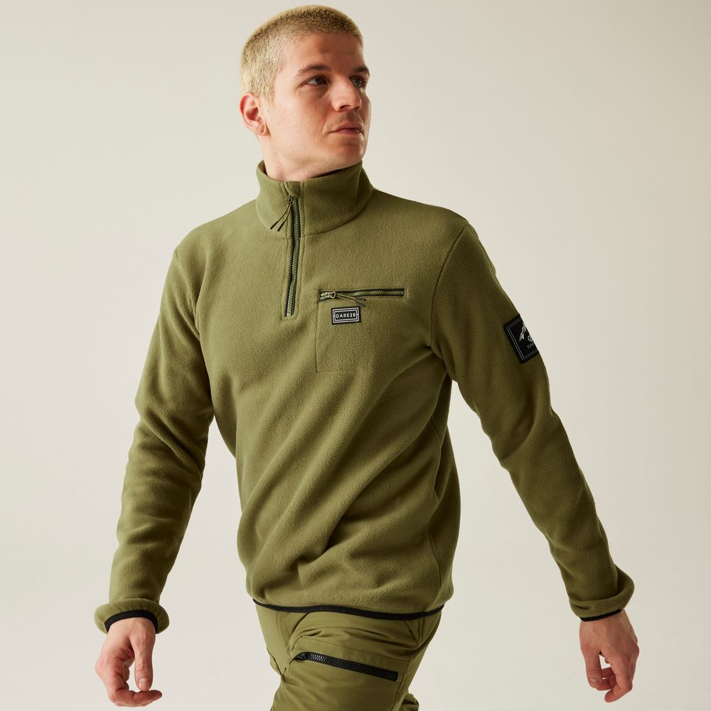 Dare2B Affinity Herren Fleecepullover martiniolive Produktbild 0
