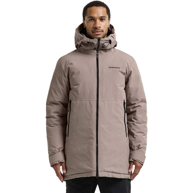 Didriksons Tempest Herren Parka ash-brown Produktbild 0