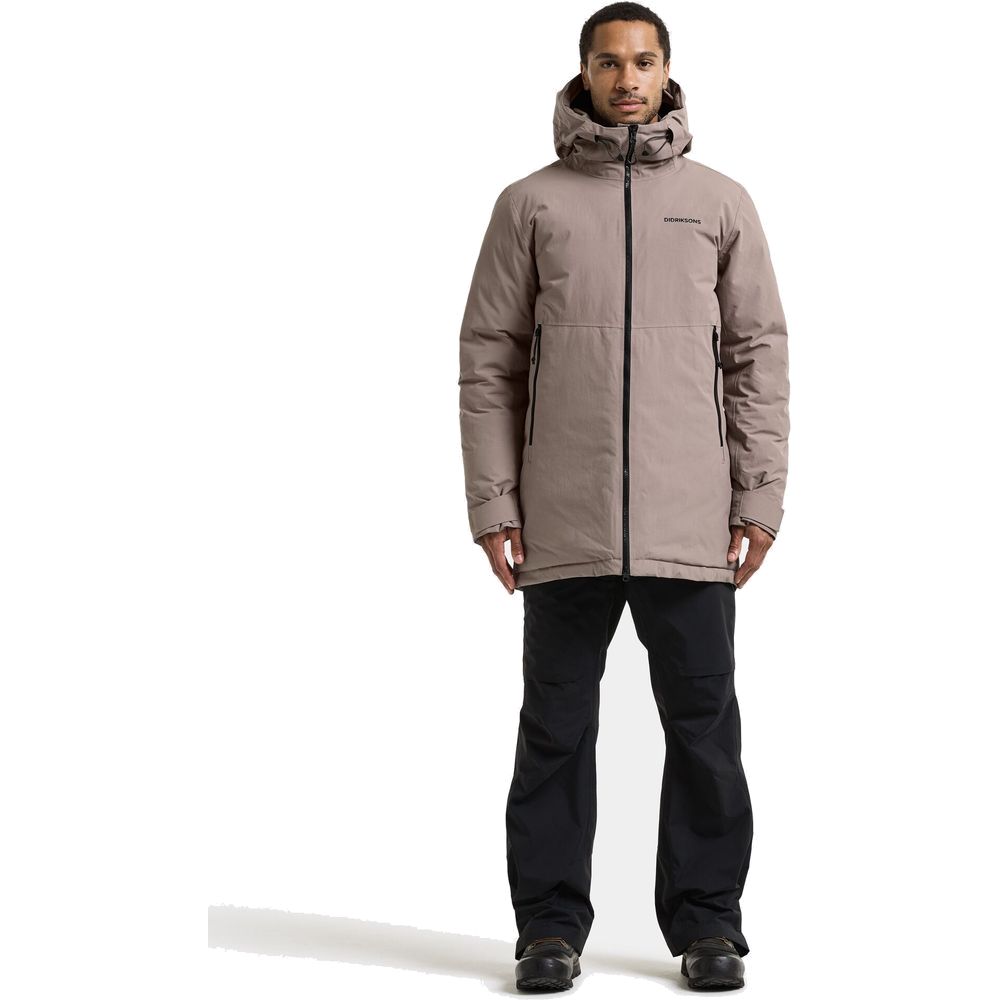 Didriksons Tempest Herren Parka ash-brown Produktbild 1