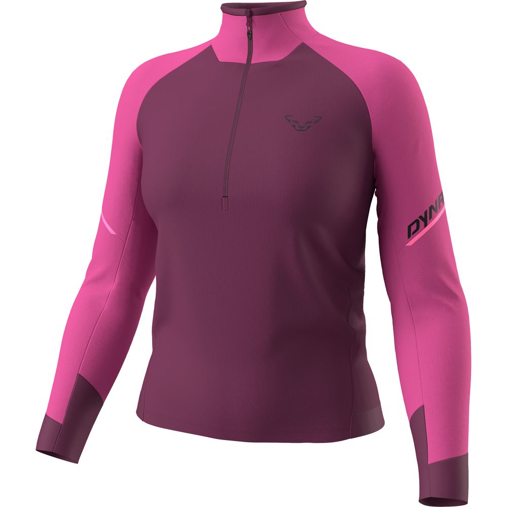Dynafit Alpine L/S 1/2 Zip Tee Damen Langarmshirt magenta  Produktbild 0