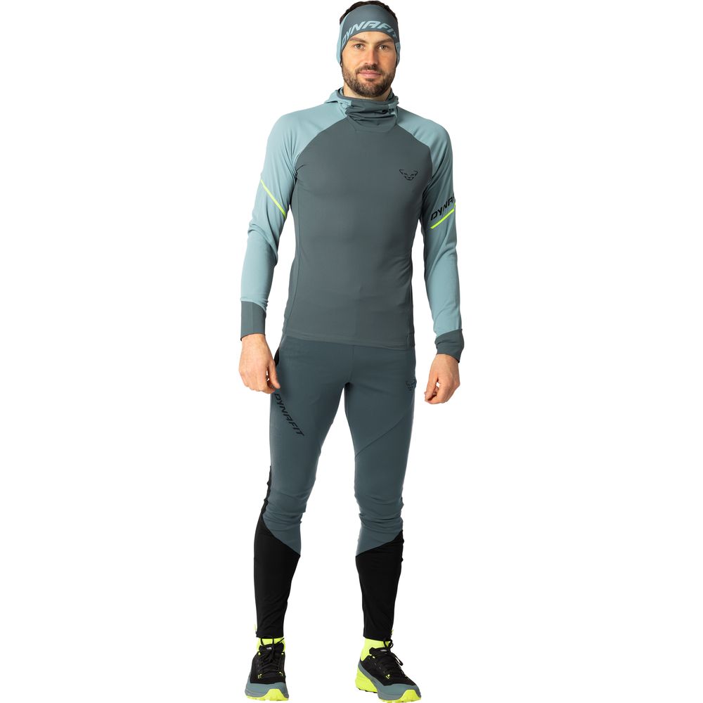Dynafit Alpine L/S Hooded Herren Kapuzen-Longsleeve smoke blue  Produktbild 1