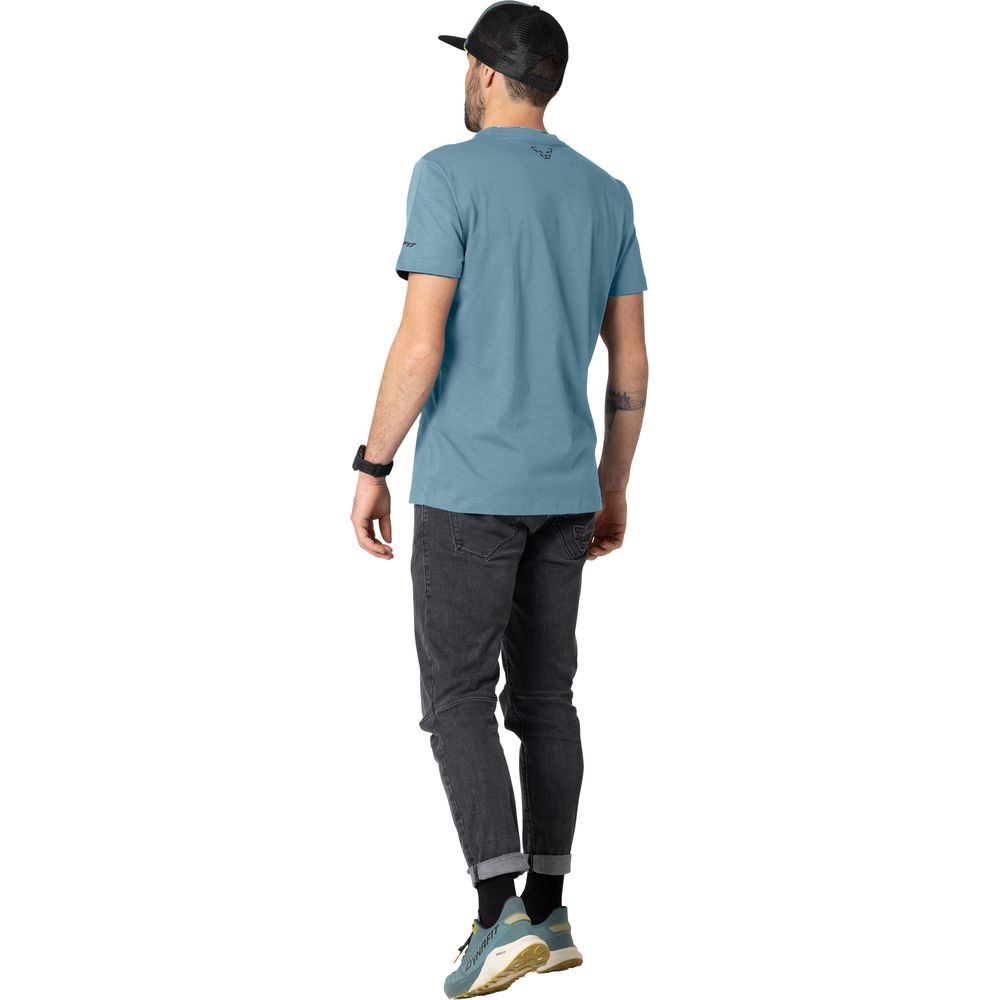 Dynafit Graphic CO M S/s Tee Herren T-Shirt smoke blue tabloid Produktbild 2