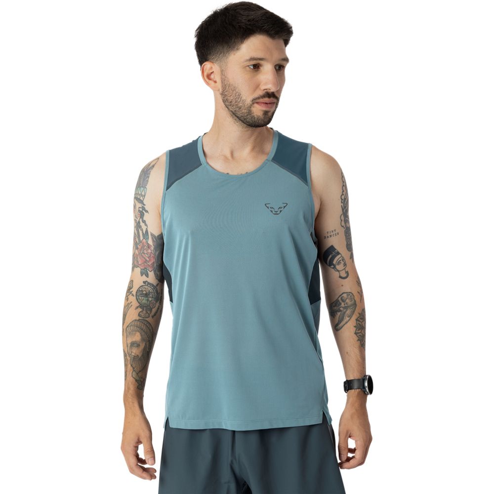 Dynafit Sky Tank Herren Laufshirt smoke-blue Produktbild 2