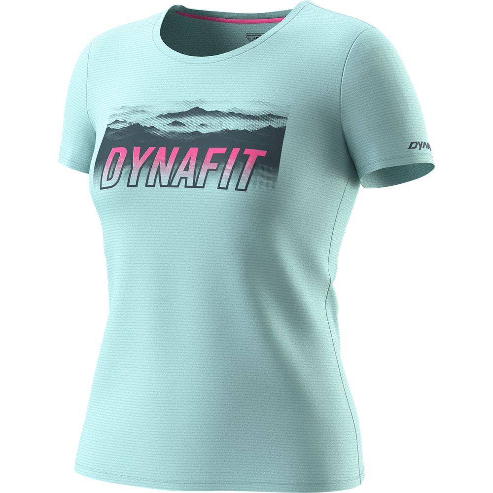Dynafit Transalper Graphic S/S Damen Funktionsshirt cloud-blue Produktbild 0