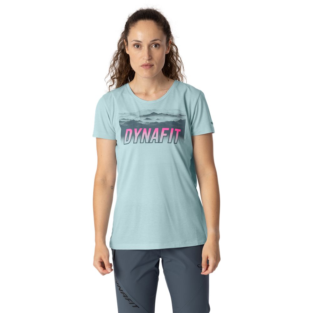 Dynafit Transalper Graphic S/S Damen Funktionsshirt cloud-blue Produktbild 2