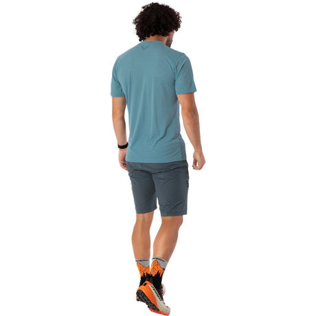 Dynafit Transalper Graphic S/S Herren Funktionsshirt smoke-blue Produktbild 1