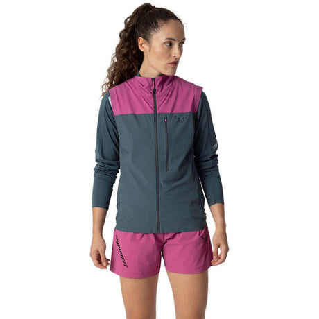 Dynafit Traverse DST Damen Softshell-Weste magenta Produktbild 1