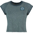 E9 Audrey Damen Cropped-T-Shirt slate Produktbild 0