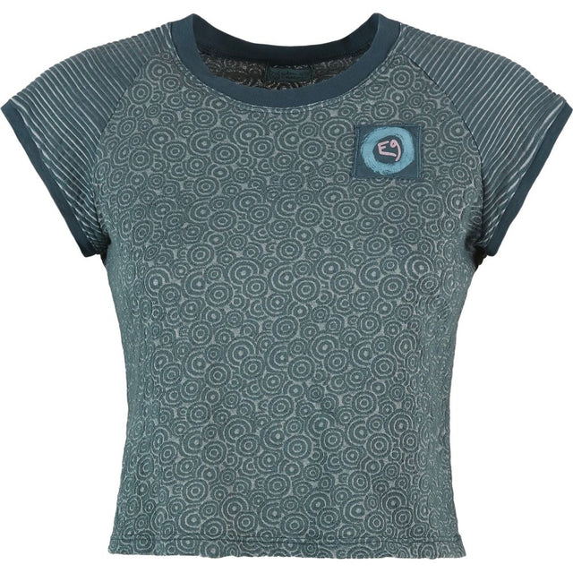 E9 Audrey Damen Cropped-T-Shirt slate Produktbild 0