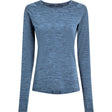 Energetics Langarmshirt Evii Damen melange-navy-navy Produktbild 0