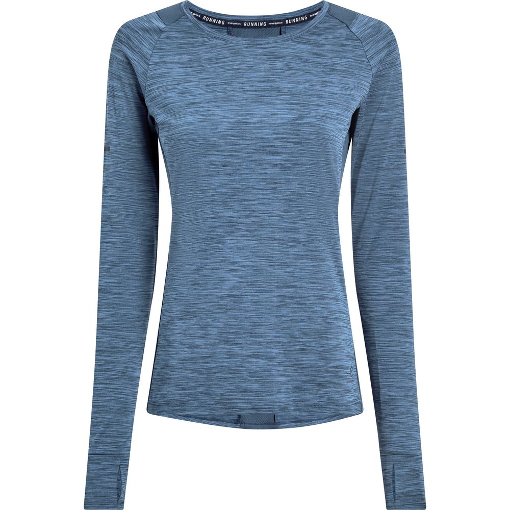 Energetics Langarmshirt Evii Damen melange-navy-navy Produktbild 0