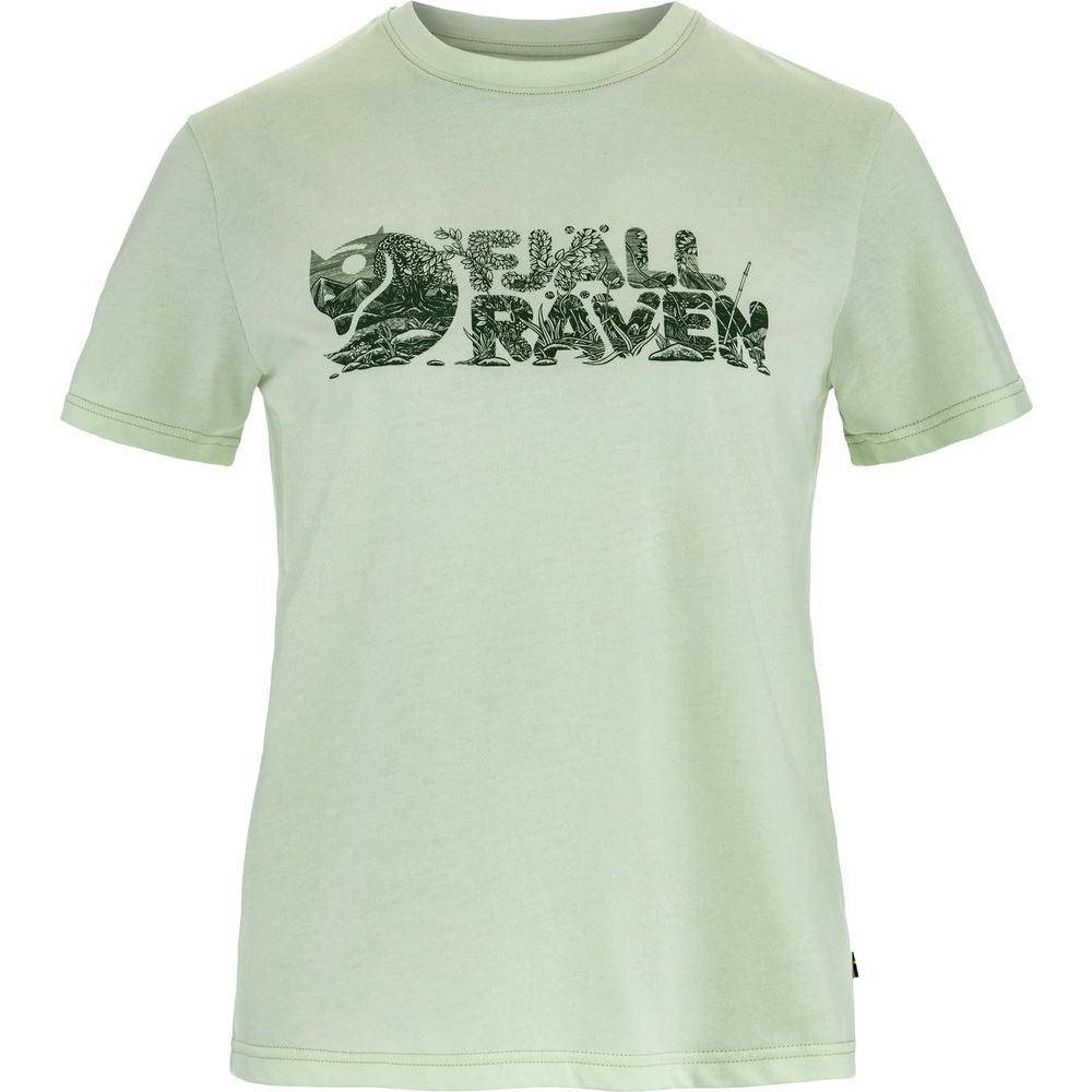 Fjällräven Lush Logo Damen T-Shirt soft-jade Produktbild 0