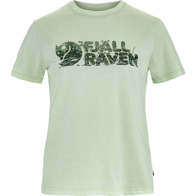 Fjällräven Lush Logo Damen T-Shirt soft-jade Produktbild 0