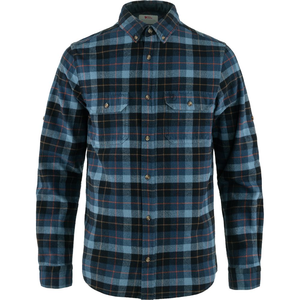 Fjällräven Singi Heavy Flannel Herren Hemd dark navy indigo blue Produktbild 0