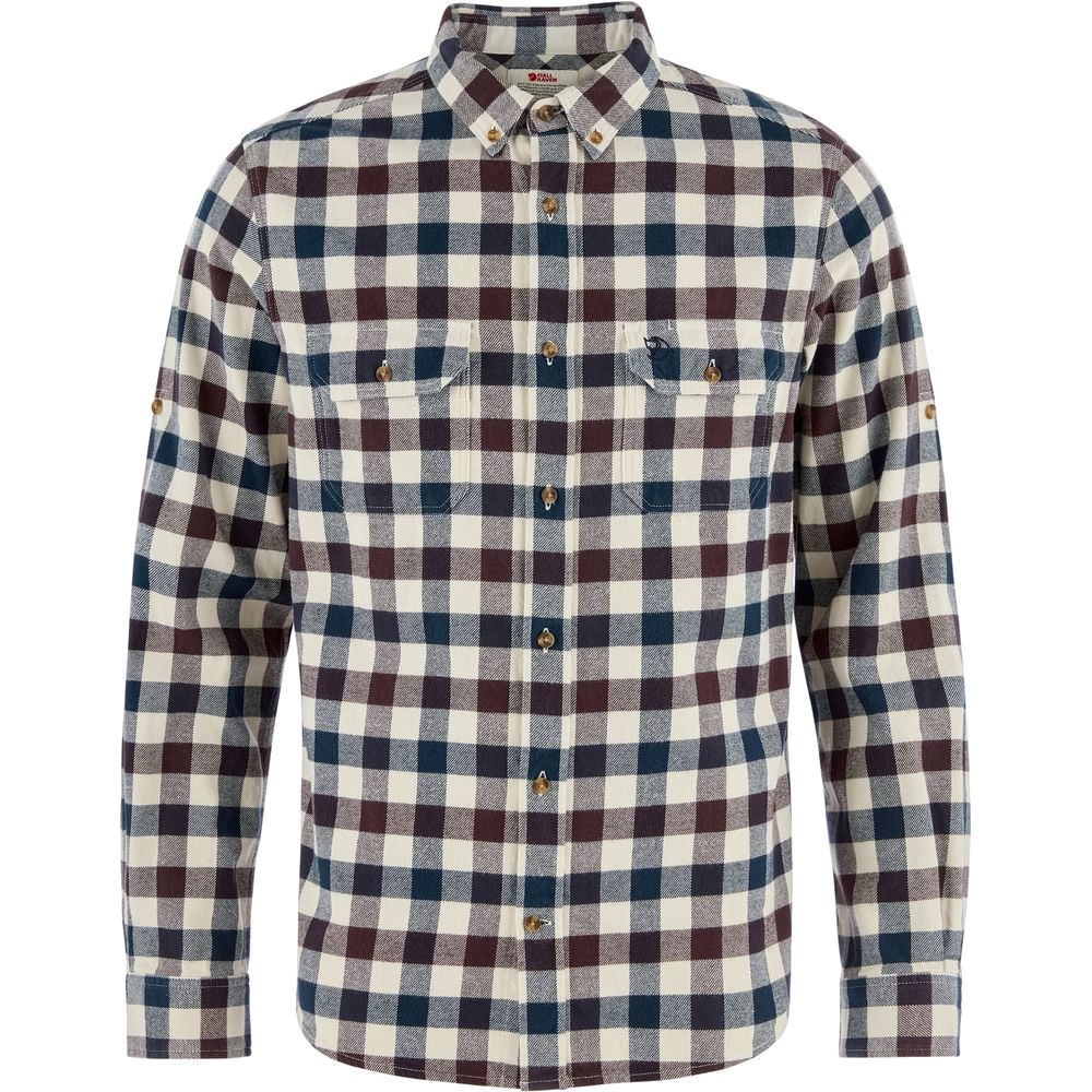 Fjällräven Skog Slim Herren Hemd chalk-white-black-oak Produktbild 0