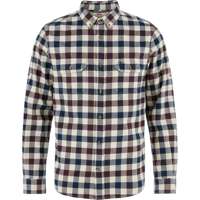 Fjällräven Skog Slim Herren Hemd chalk-white-black-oak Produktbild 0