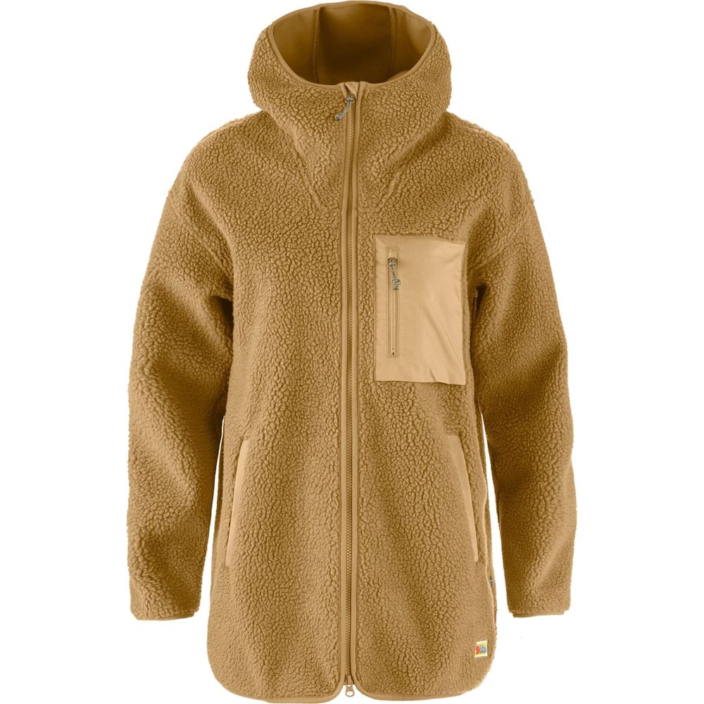 Fjällräven Vardag Pile Fleece Long W Damen Fleecejacke buckwheat-brown Produktbild 0