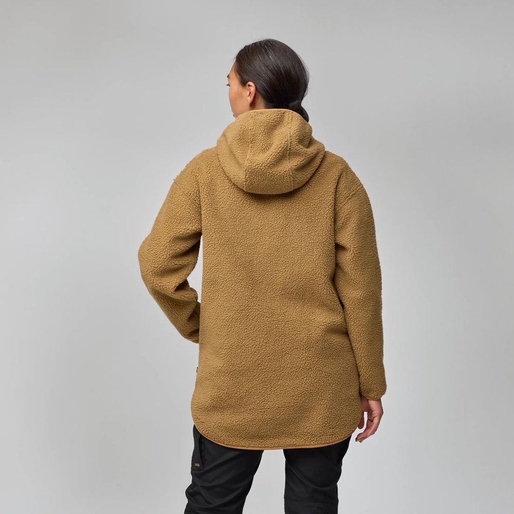 Fjällräven Vardag Pile Fleece Long W Damen Fleecejacke buckwheat-brown Produktbild 3