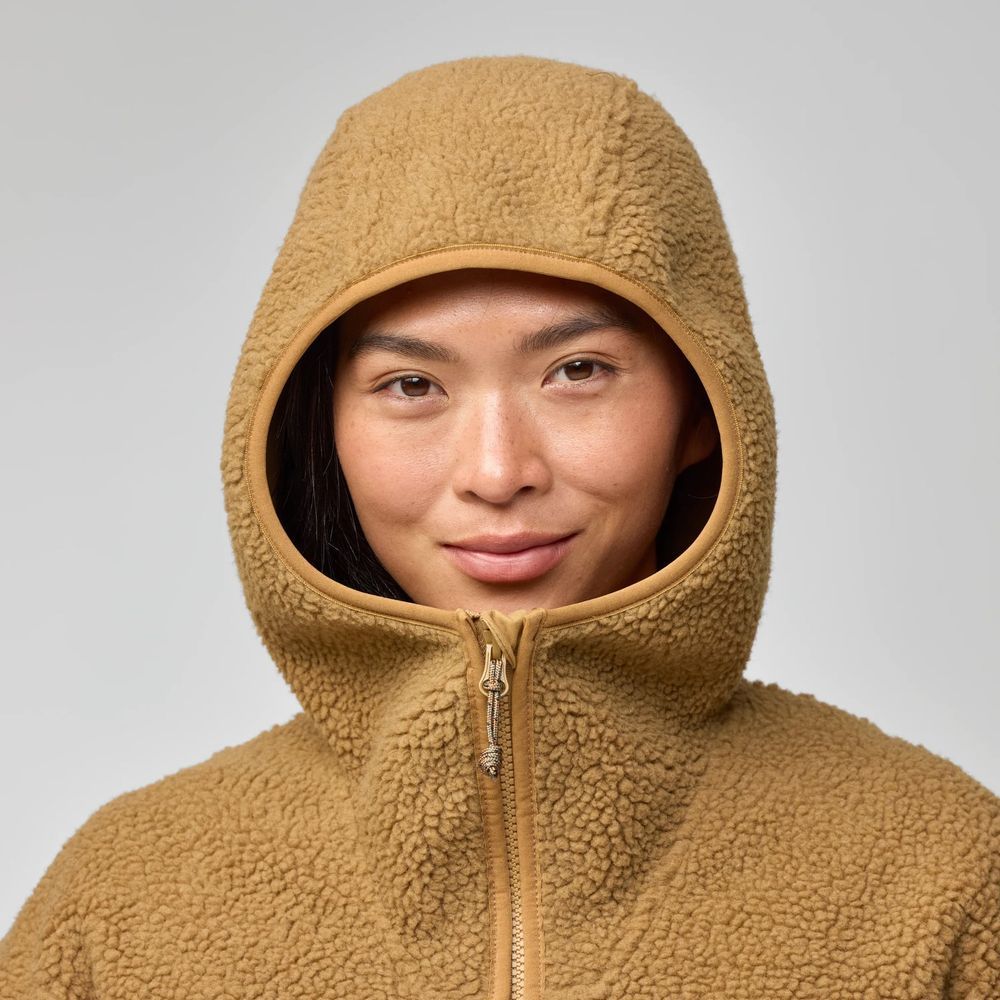 Fjällräven Vardag Pile Fleece Long W Damen Fleecejacke buckwheat-brown Produktbild 6