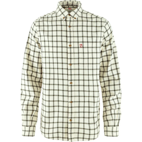 Fjällräven Övik Flannel Herren Hemd chalk-white-laurel-green Produktbild 0