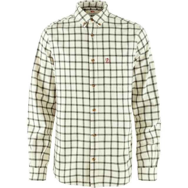 Fjällräven Övik Flannel Herren Hemd chalk-white-laurel-green Produktbild 0