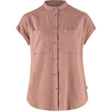 Fjällräven Övik Hemp Damen Kurzarmbluse dusty rose Produktbild 0