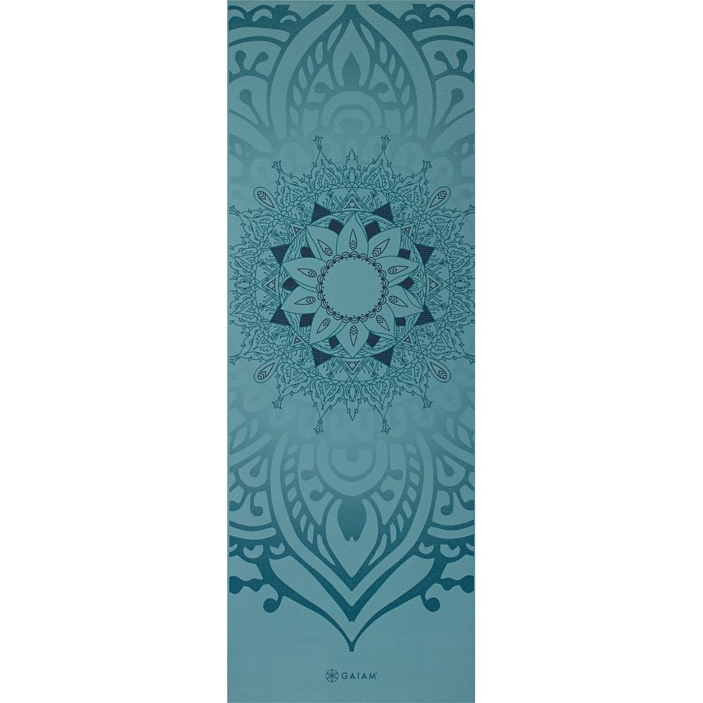 Gaiam Niagara Yogamatte 6mm Printed dunkeltürkis Produktbild 0