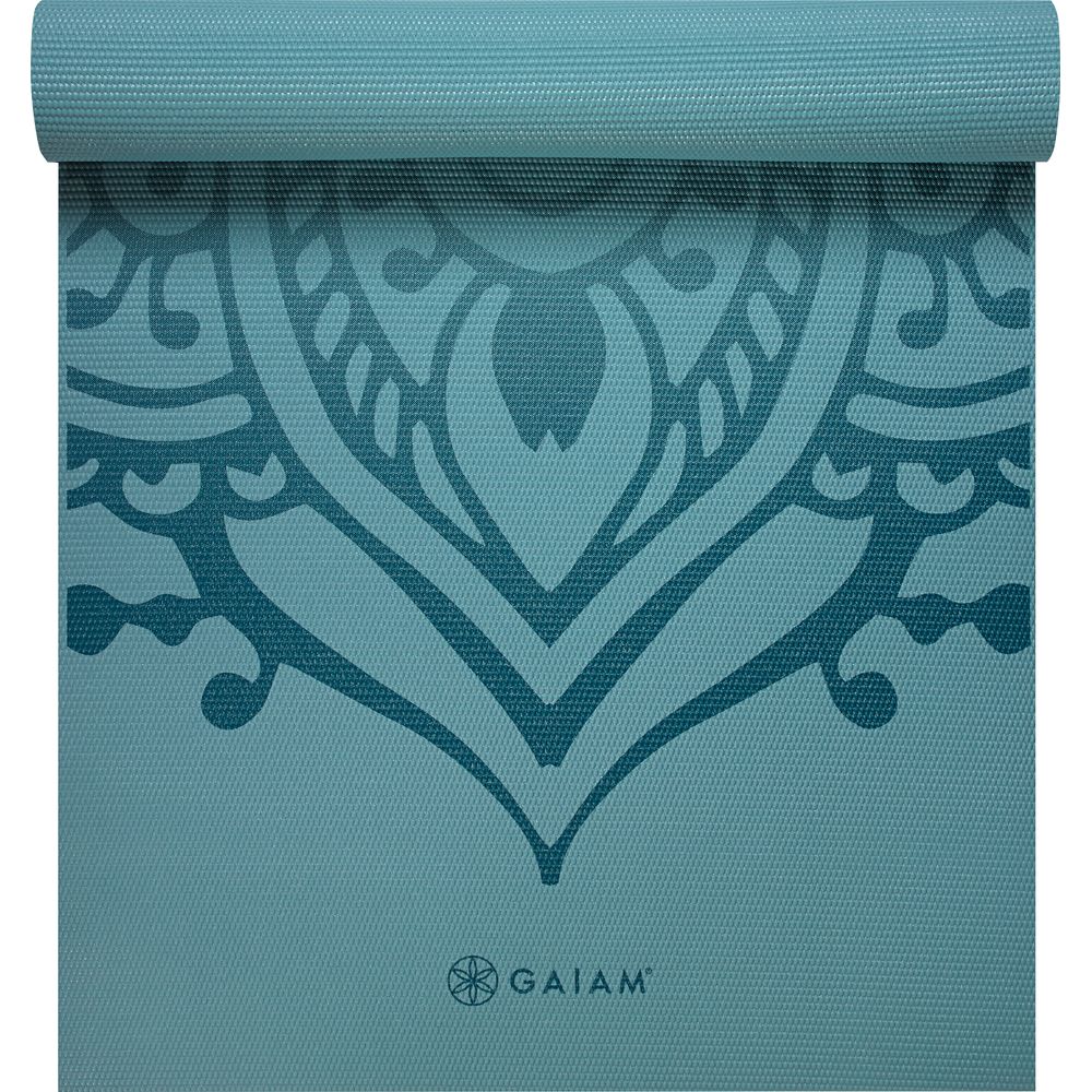Gaiam Niagara Yogamatte 6mm Printed dunkeltürkis Produktbild 1