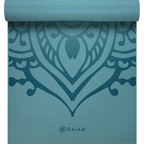 Gaiam Niagara Yogamatte 6mm Printed dunkeltürkis Produktbild 1