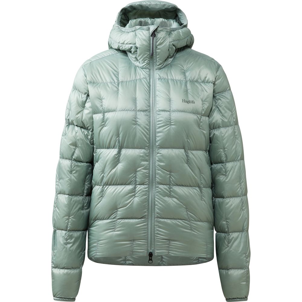 Haglöfs Hede Down Hood Daunenjacke Damen dew-green Produktbild 0