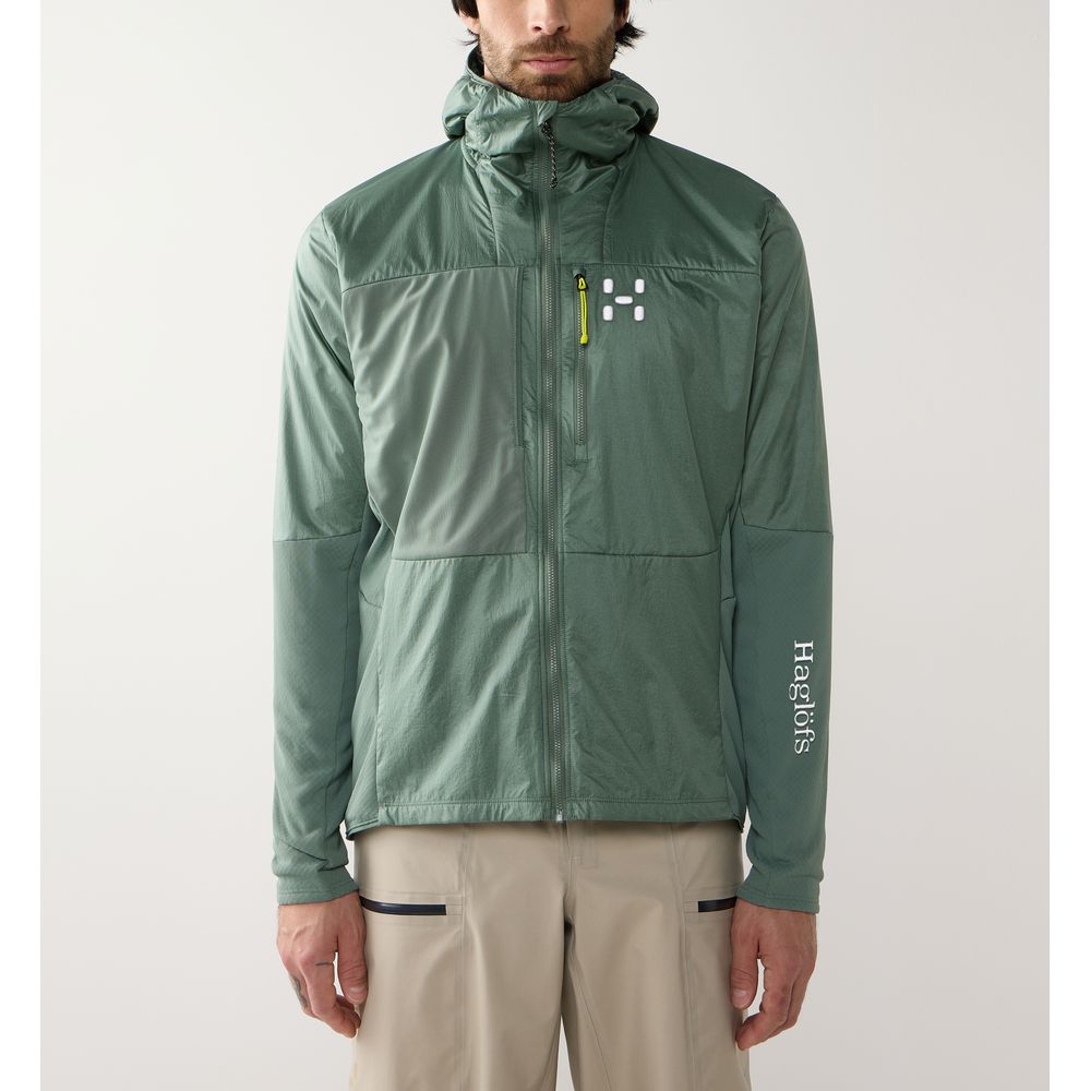 Haglöfs Nallo Touring Hybrid Mid Herren Hardshelljacke chlorophyll-green Produktbild 2