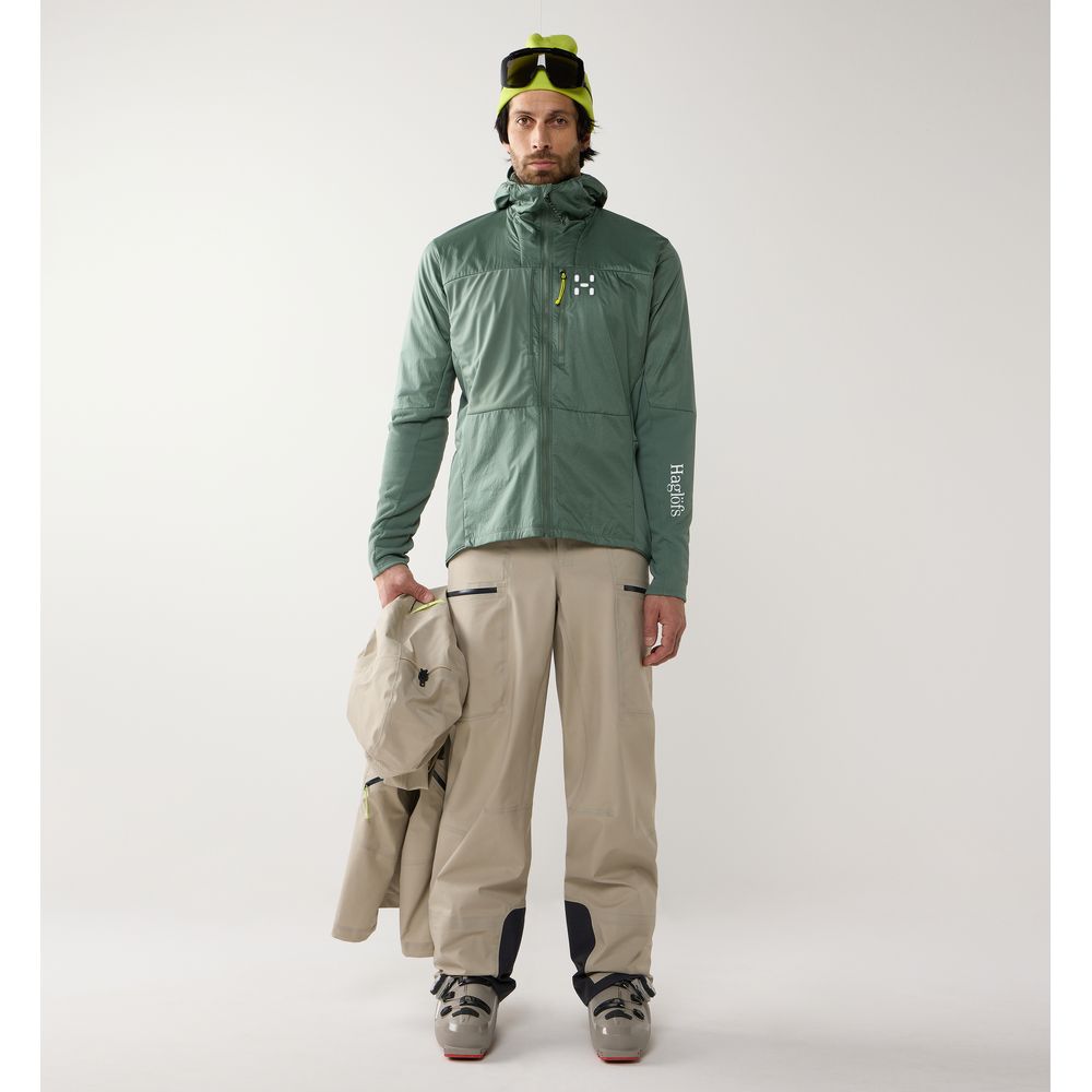 Haglöfs Nallo Touring Hybrid Mid Herren Hardshelljacke chlorophyll-green Produktbild 6