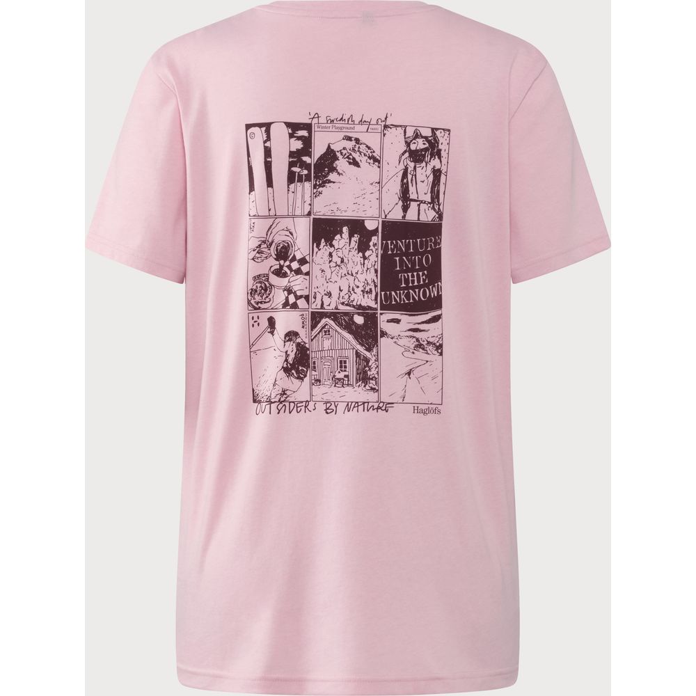 Haglöfs Outsiders Graphic Tee T-Shirt Damen dusty-rose Produktbild 1