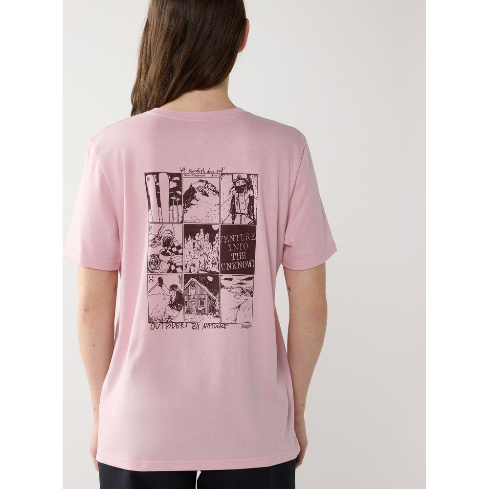 Haglöfs Outsiders Graphic Tee T-Shirt Damen dusty-rose Produktbild 3