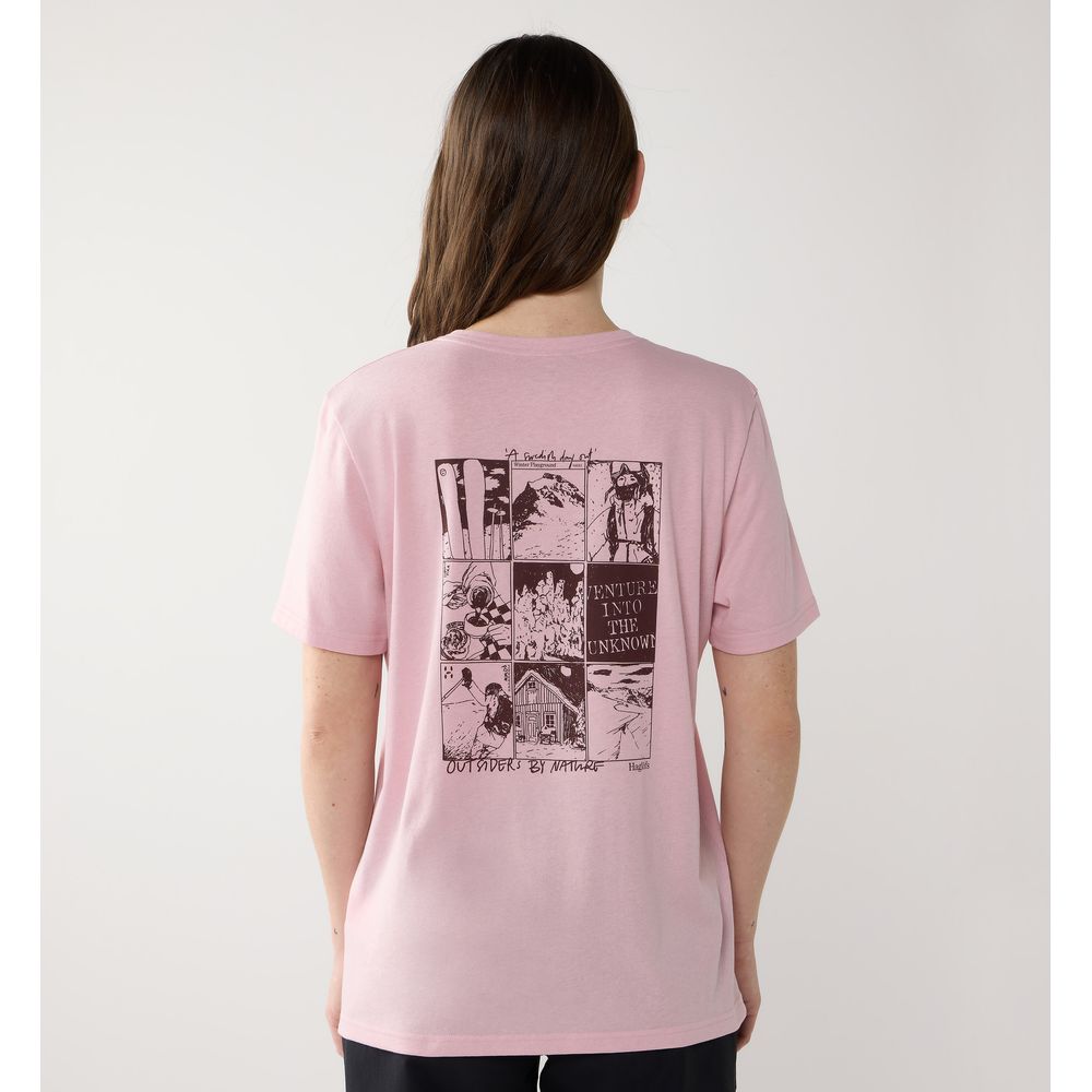 Haglöfs Outsiders Graphic Tee T-Shirt Damen dusty-rose Produktbild 5