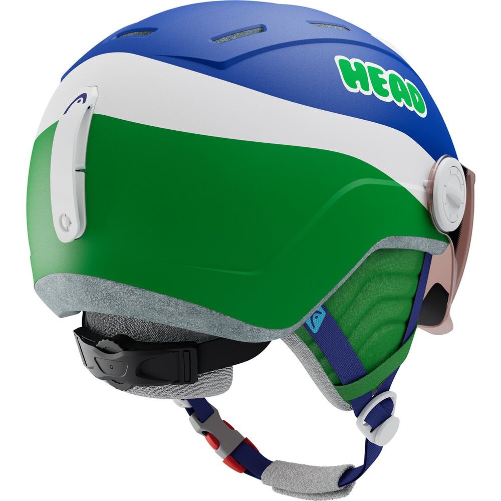 Head Mojo Visor Kinder Skihelm blue/green Produktbild 1