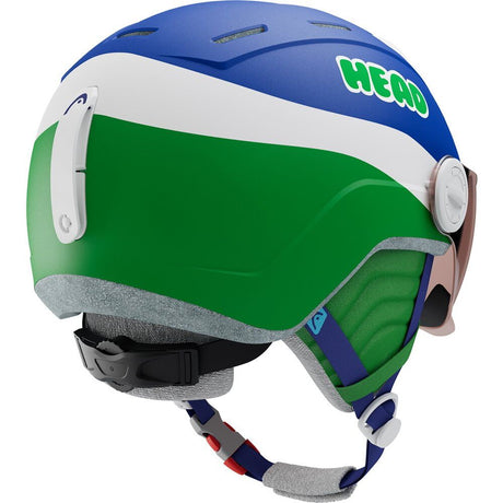 Head Mojo Visor Kinder Skihelm blue/green Produktbild 1