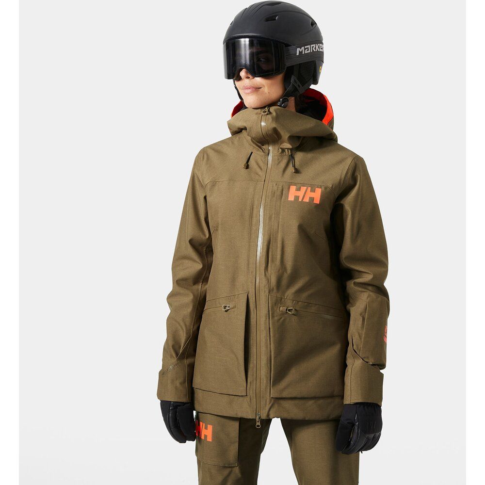 Helly Hansen Damen Powderqueen 3.0 Skijacke sepia Produktbild 1