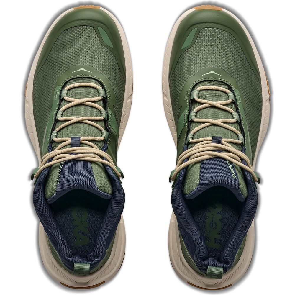 Hoka M Transport Hike GTX Herren Wanderschuh nettle leaf/alabaster Produktbild 1