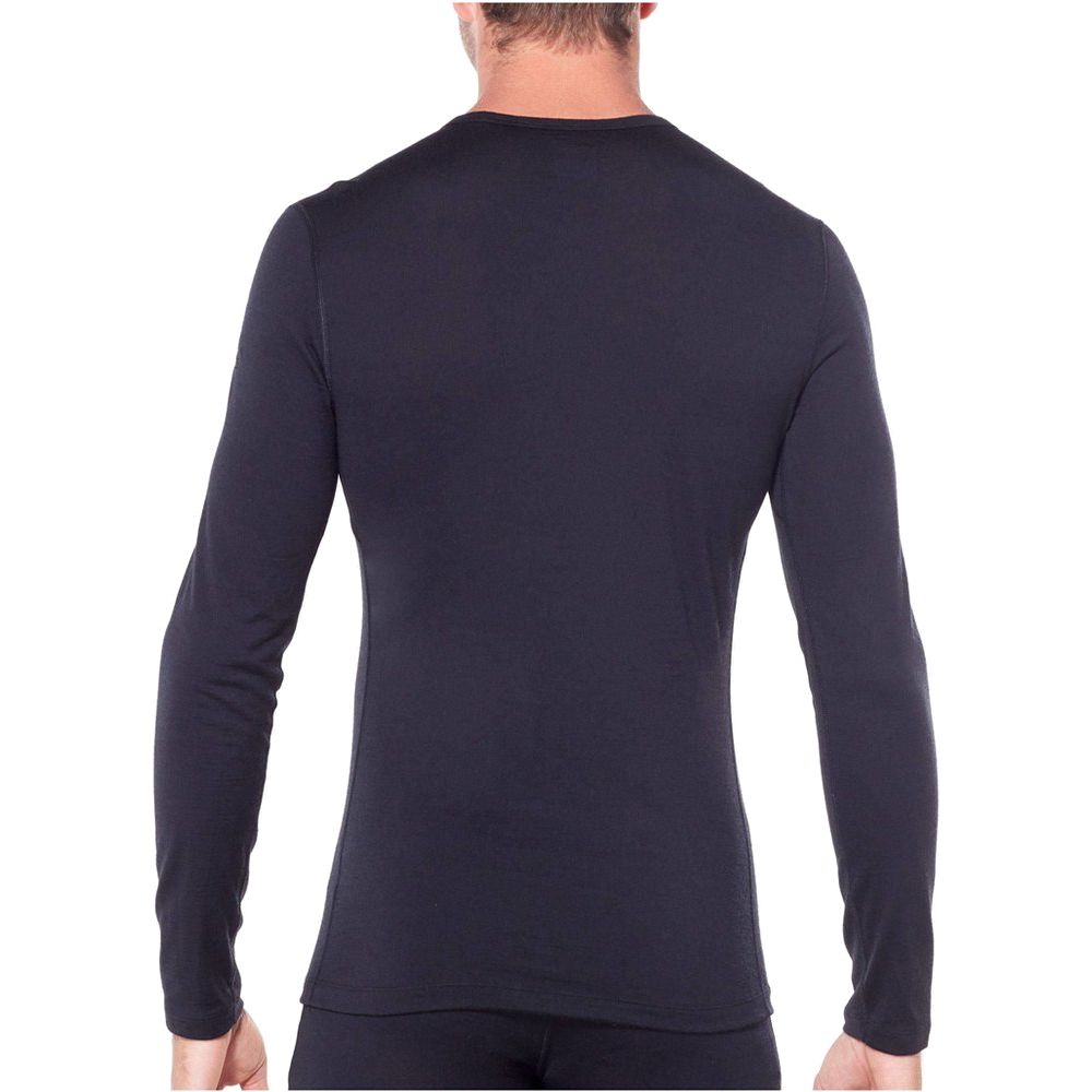 Icebreaker M 200 Oasis LS Crewe Herren Langarmshirt black Produktbild 3