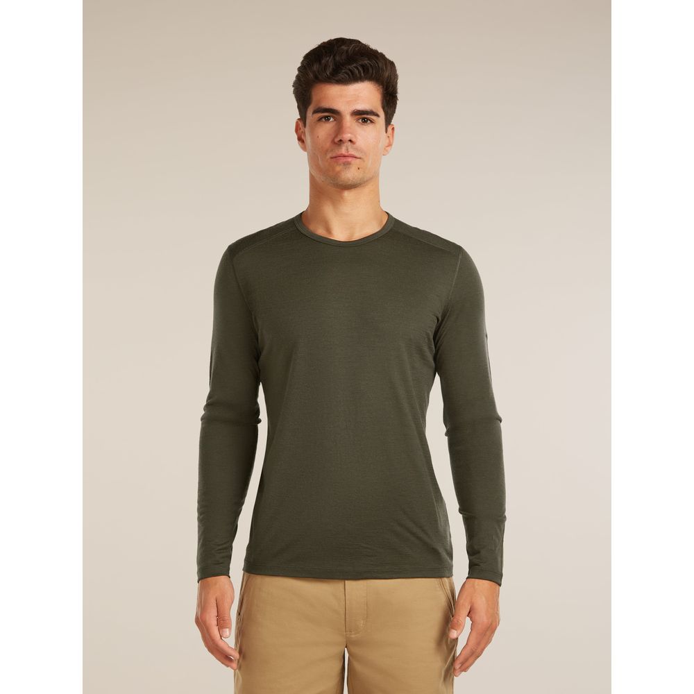 Icebreaker M 200 Oasis LS Crewe Herren Langarmshirt dk-loden Produktbild 0