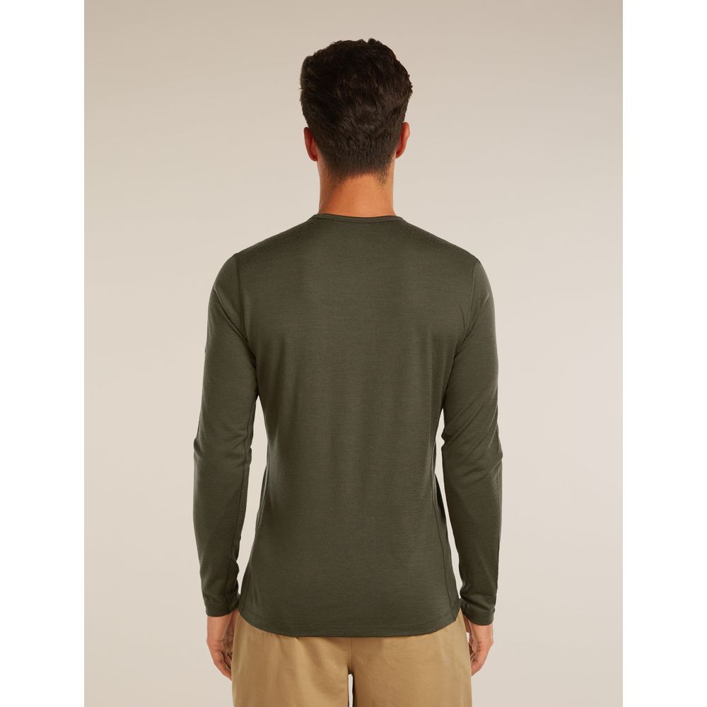 Icebreaker M 200 Oasis LS Crewe Herren Langarmshirt dk-loden Produktbild 1
