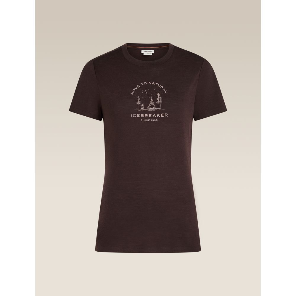 Icebreaker Mer 150 Tech Lite SS Tee Peace Pas Damen Funktionsshirt bittersweet Produktbild 0