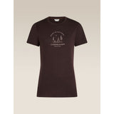 Icebreaker Mer 150 Tech Lite SS Tee Peace Pas Damen Funktionsshirt bittersweet Produktbild 0