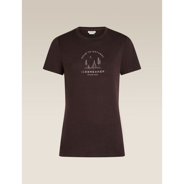 Icebreaker Mer 150 Tech Lite SS Tee Peace Pas Damen Funktionsshirt bittersweet Produktbild 0