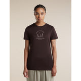 Icebreaker Mer 150 Tech Lite SS Tee Peace Pas Damen Funktionsshirt bittersweet Produktbild 1
